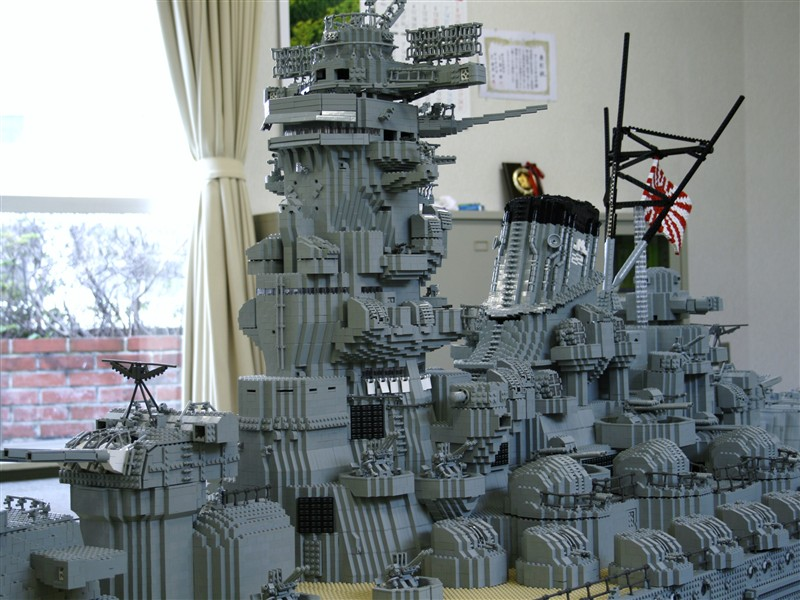 Illustration for article titled Lego Battleship Yamato Is Biggest Lego Ship Ever